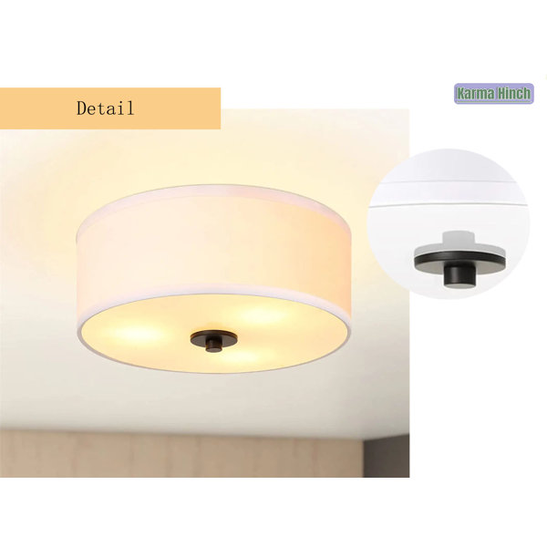 KarmaHinch Fabric Flush Mount - Wayfair Canada
